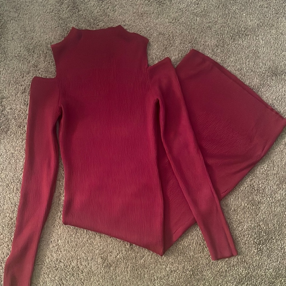 Almost Famous Ribbed Midi Dress